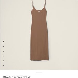 Miu Miu Brown Midi Dress